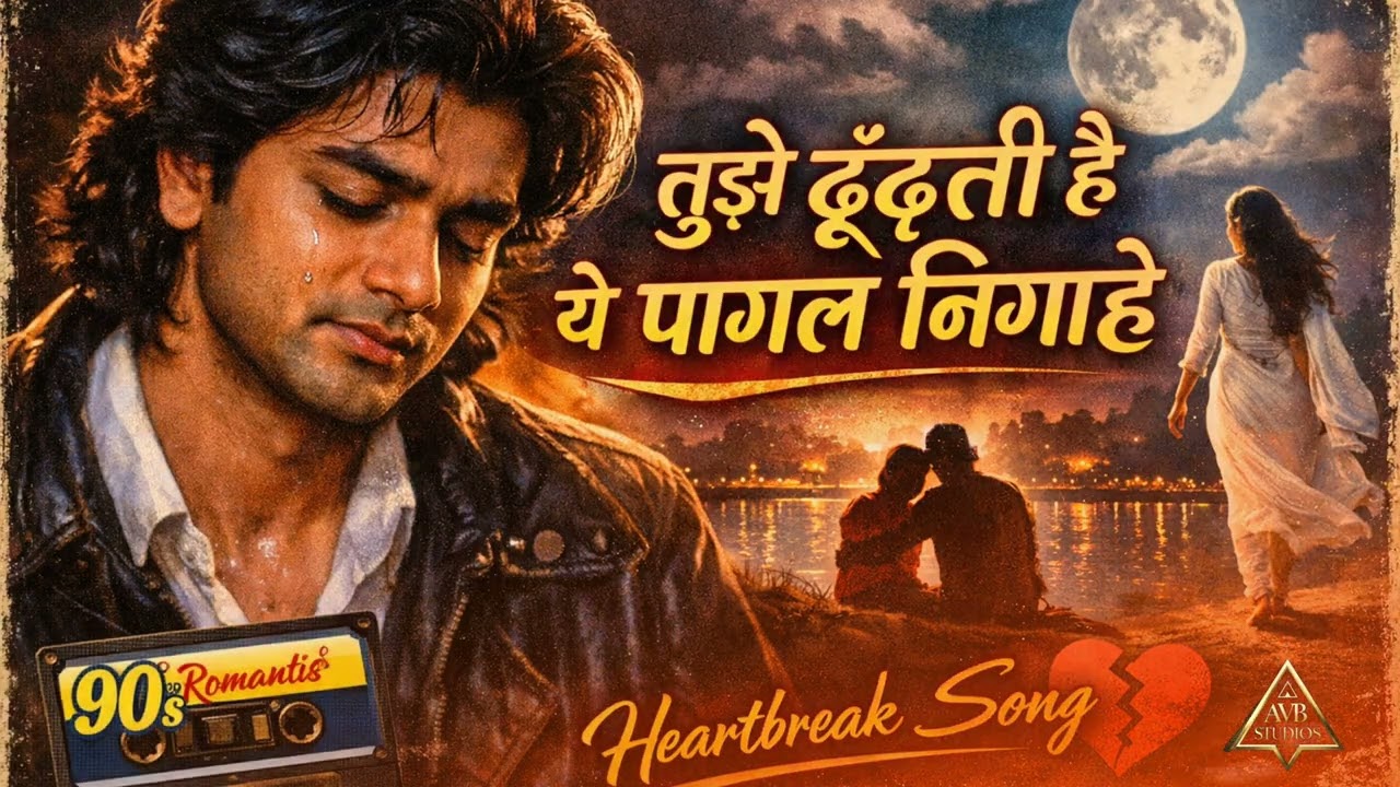 Tujhe Dhoondhti Hai Ye Pagal Nigaahen | 90s Style Sad Romantic Song | AVB STUDIO
