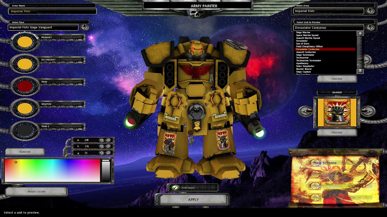 Dawn of War: Unification Mod - Units | Imperial Fists [Version 5.91]