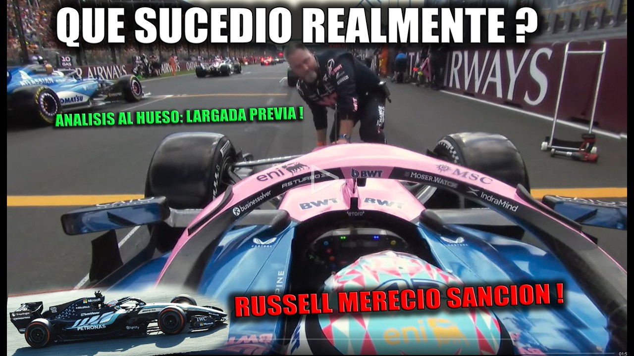 🚨 POR QUE ALPINE Y COLAPINTO FUERON SANCIONADOS EN AUSTRALIA ? RUSSELL SE APROVECHA EN LA LARGADA ?