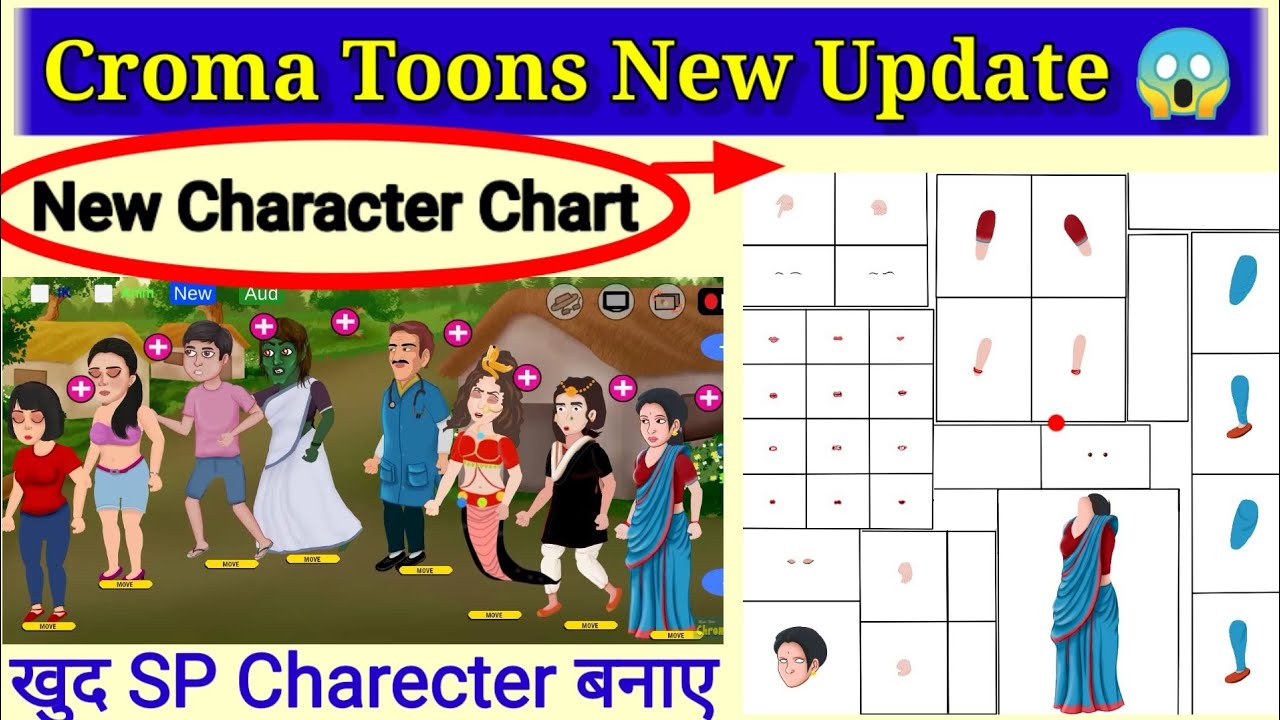 Croma Toons se Custom Charecter kese banate hai || Croma Toons se cartoon Video Kaise Banaye 😱
