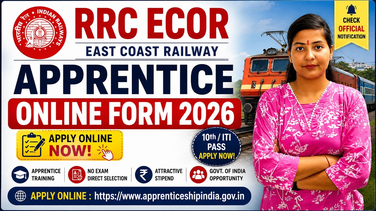RRC ECOR Apprentice Online Form 2026