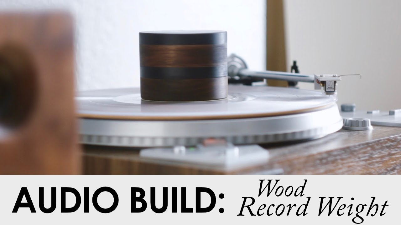 DIY Wood Record Weight | Ebony & Walnut