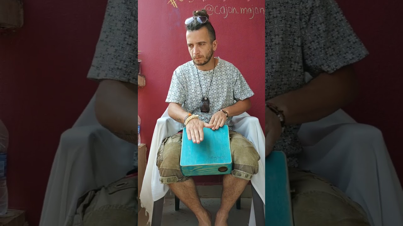 Portable mini #cajon, each side has different sound. Travel drum box #percussion #cajonmajon