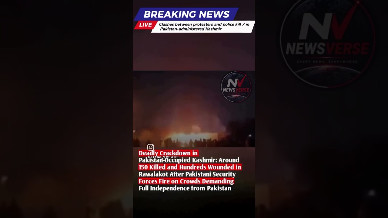 POK deadly crackdown, 150 killed!