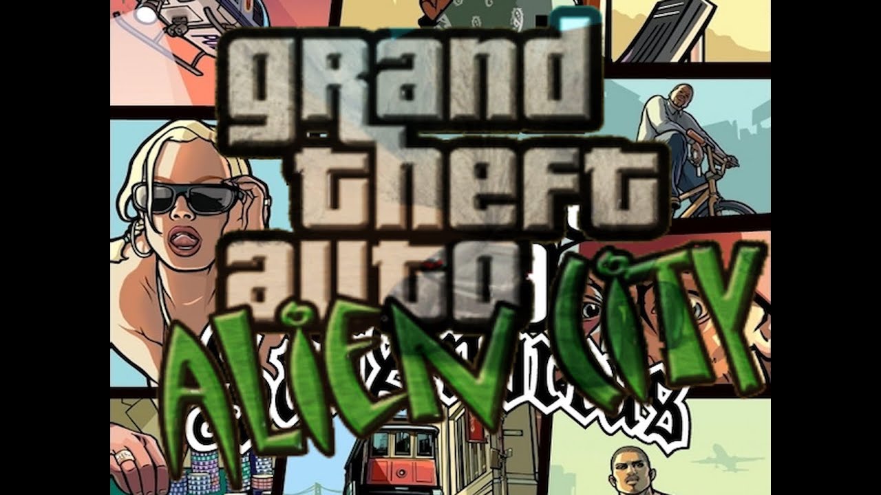 попытка играть в GTA: Alien City