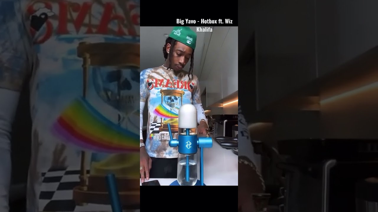 Wiz Khalifa trying a new strain 🍀listening 🎵to his new single🎶