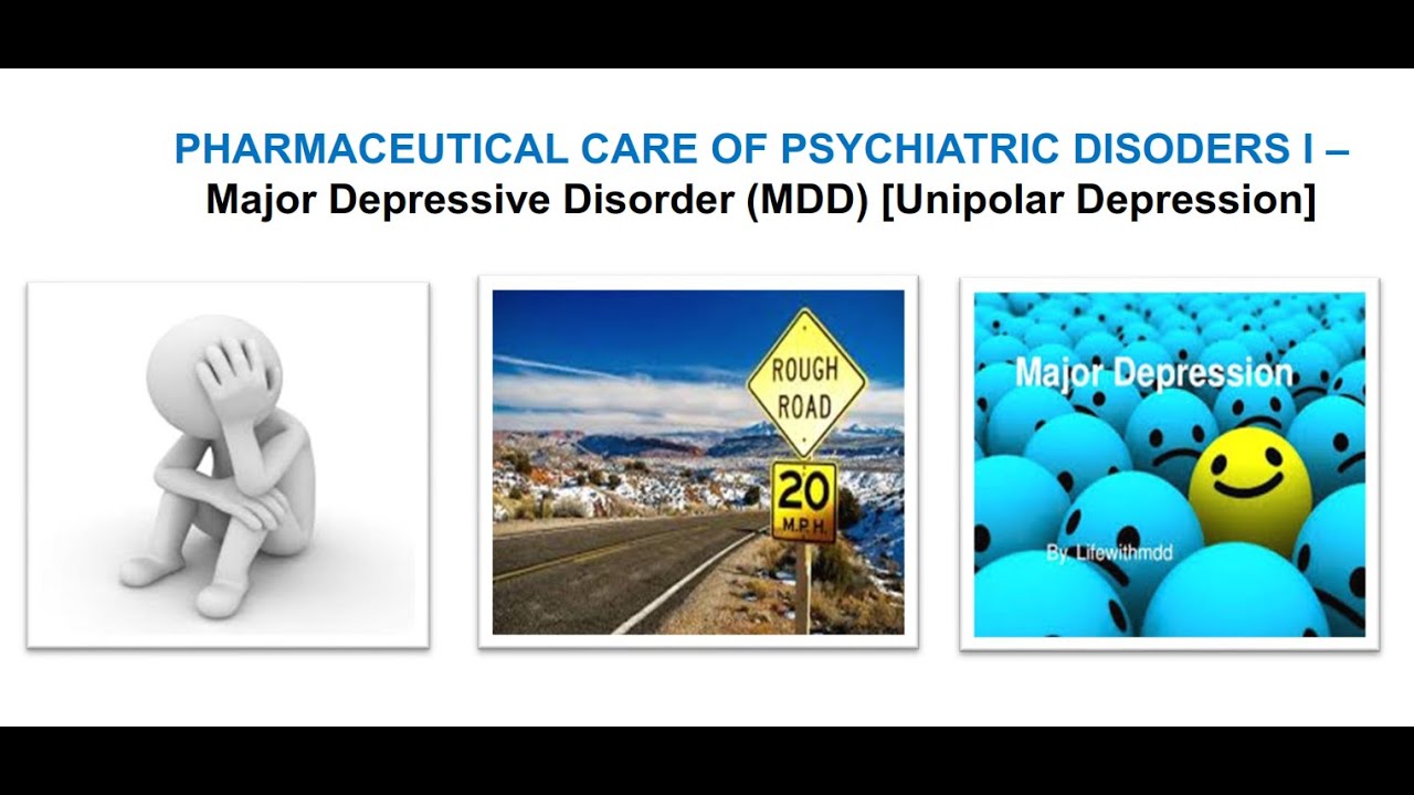 Pharmaceutical Care - Major Depressive Disorder علاجيات الاكتئاب شرح بالعربى - جامعه الكويت
