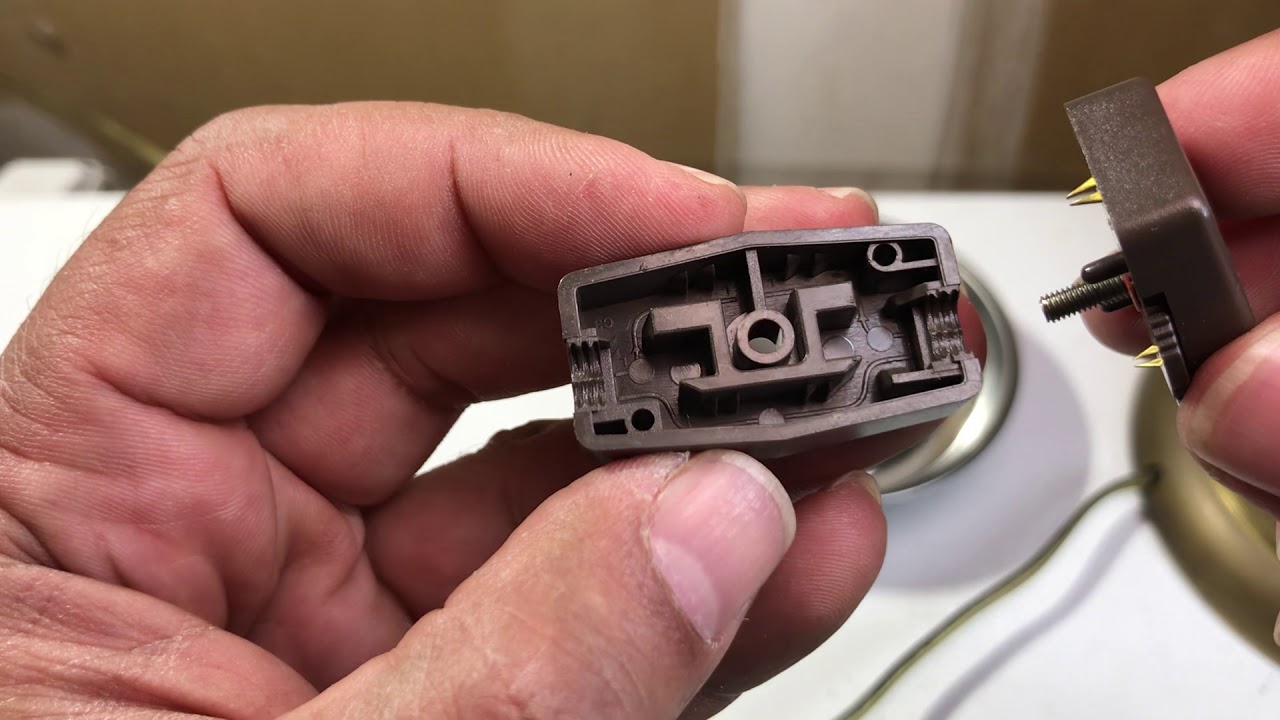 How to replace a switch on a lamp.  Lamp switch repair
