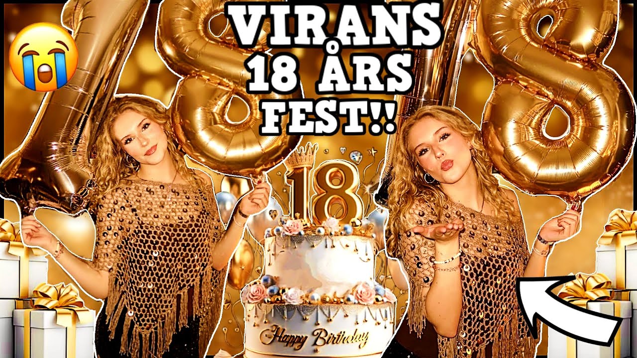 ELVIRAS 18 ÅRS FEST!!🥂 Massa presenter + första utgången😭🎁🔞