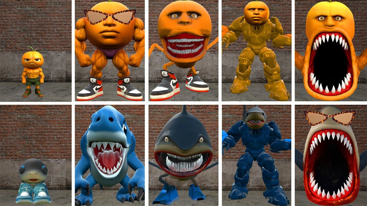 ???: ALL THE NEW EVOLUTIONARY FORMS OF THE ODINDINDUN FAMILY VS THE TRALALERO TRALALA FAMILY IN GMOD