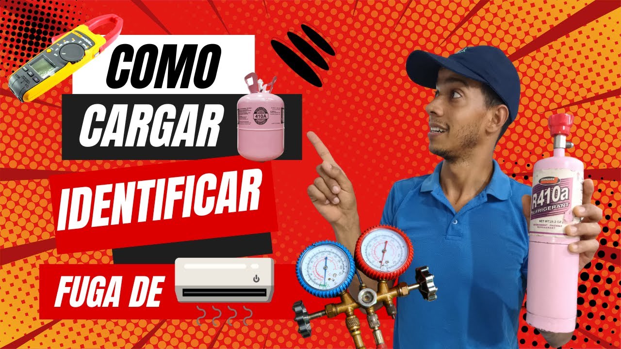 ¿COMO REPARAR AIRE ACONDICIONADO QUE PRENDE PERO NO ENFRÍA? CARGA DE GAS R410A Y CORRECCIÓN DE FUGA.