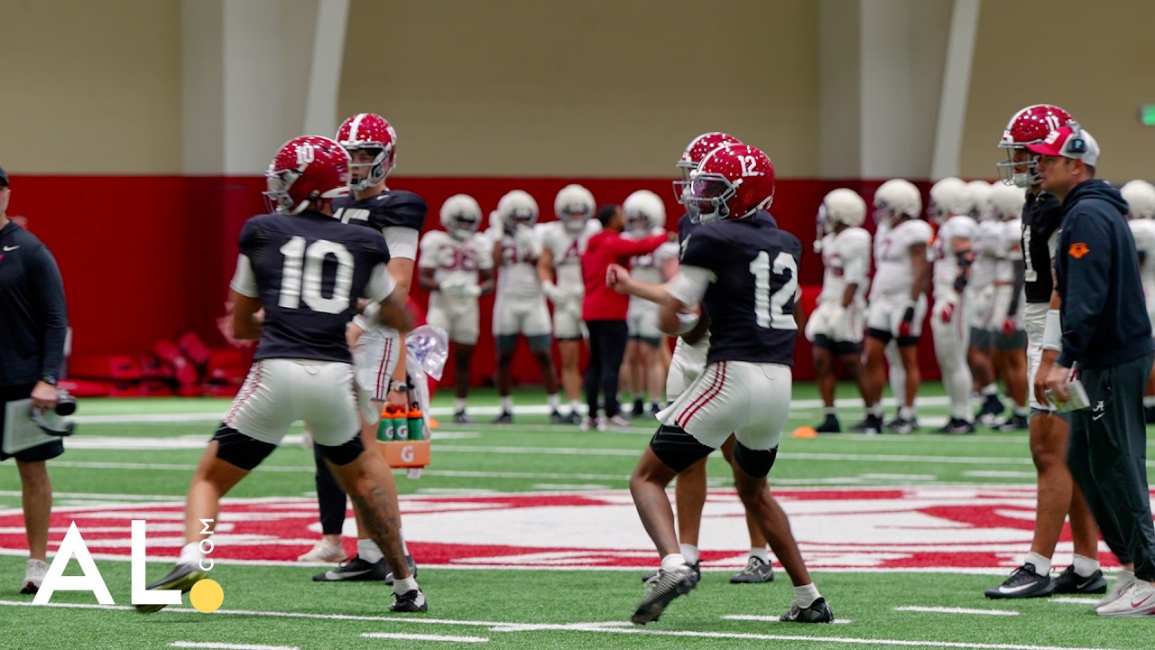 Alabama QBs Austin Mack, Keelon Russell get reps during spring practice