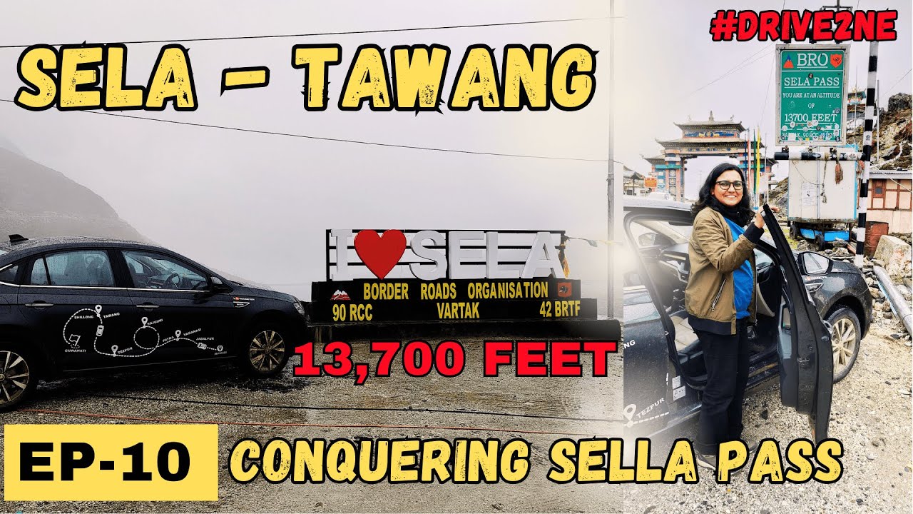 North East ka pehla attraction - EP 10 Tawang via Sela Pass | Travidiction
