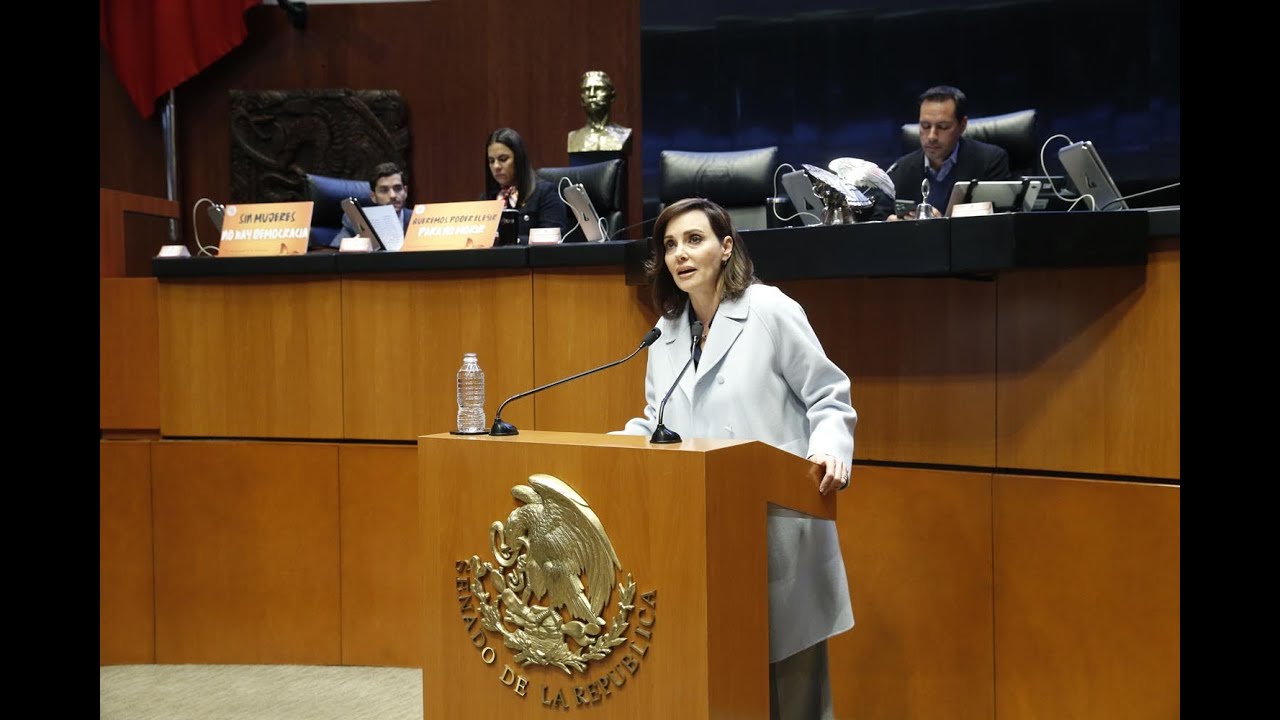 1. Senadora Lilly Téllez, al presentar voto particular, a nombre de la senadora Laura Esquivel