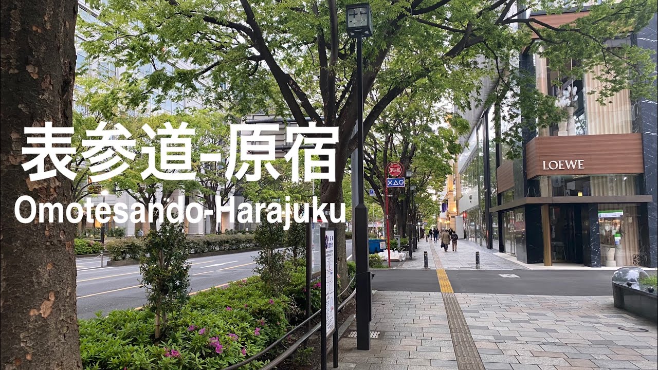 4K a-Walk around in Tokyo Omotesando - Harajuku (PM) 東京 表参道 - 原宿 (夕方) アルク