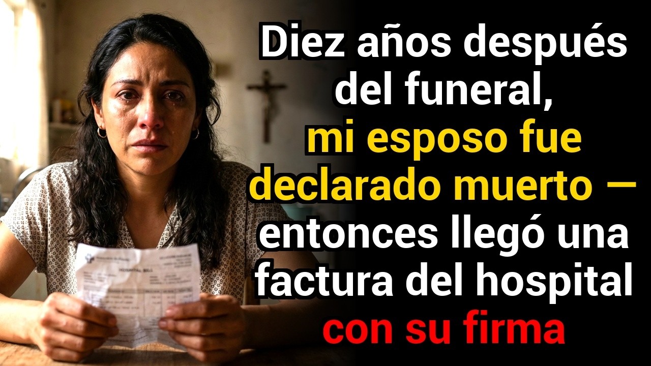 10a después del funeral, mi esposo fue declarado muerto — entonces llegó una factura con su firma