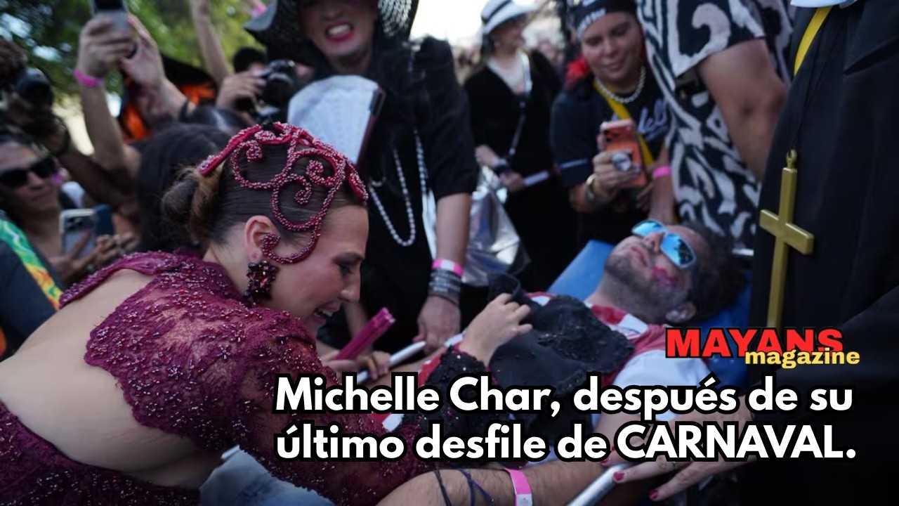 Michelle Char, después de su último desfile de CARNAVAL.