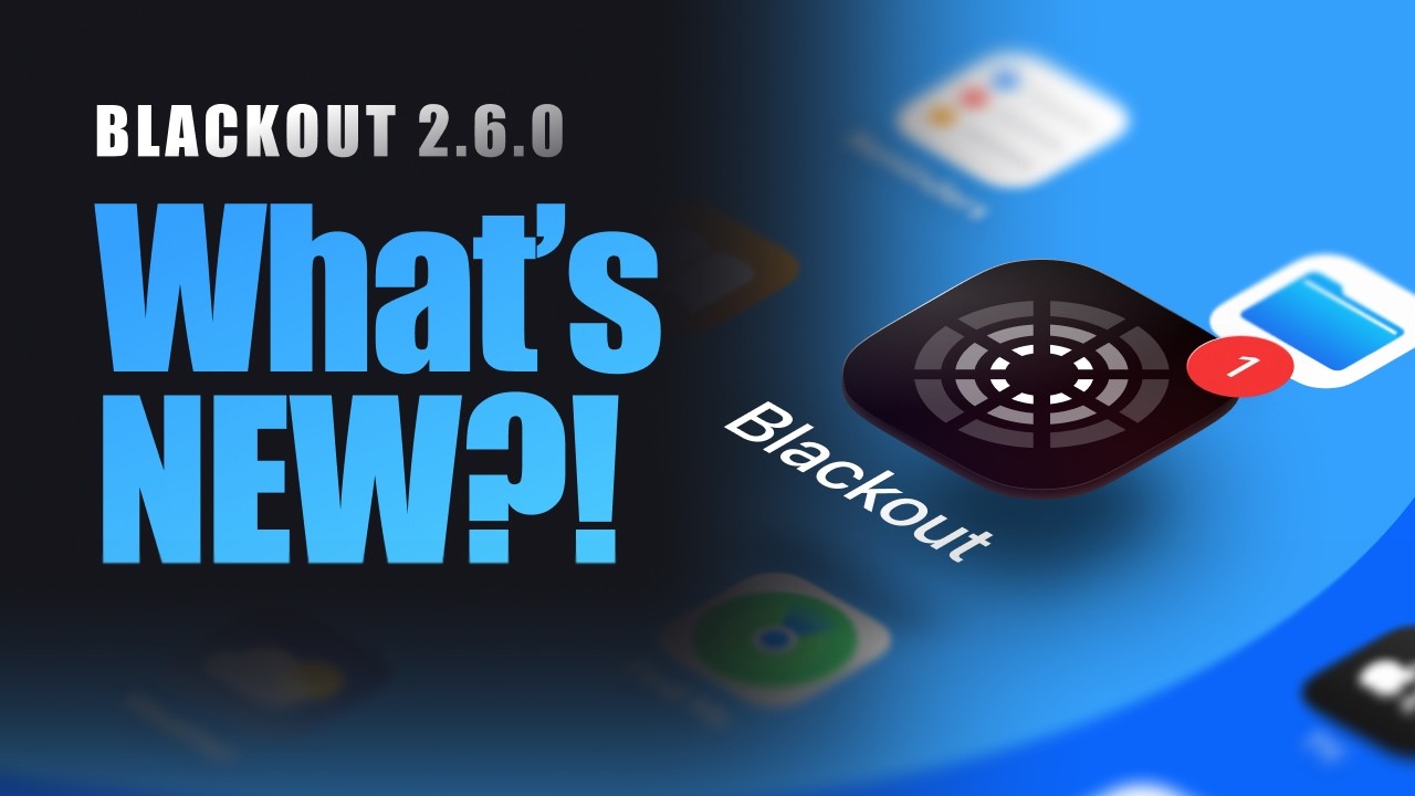 Обновление Blackout 2.6: импорт избранных элементов, макросов и патчей между файлами.