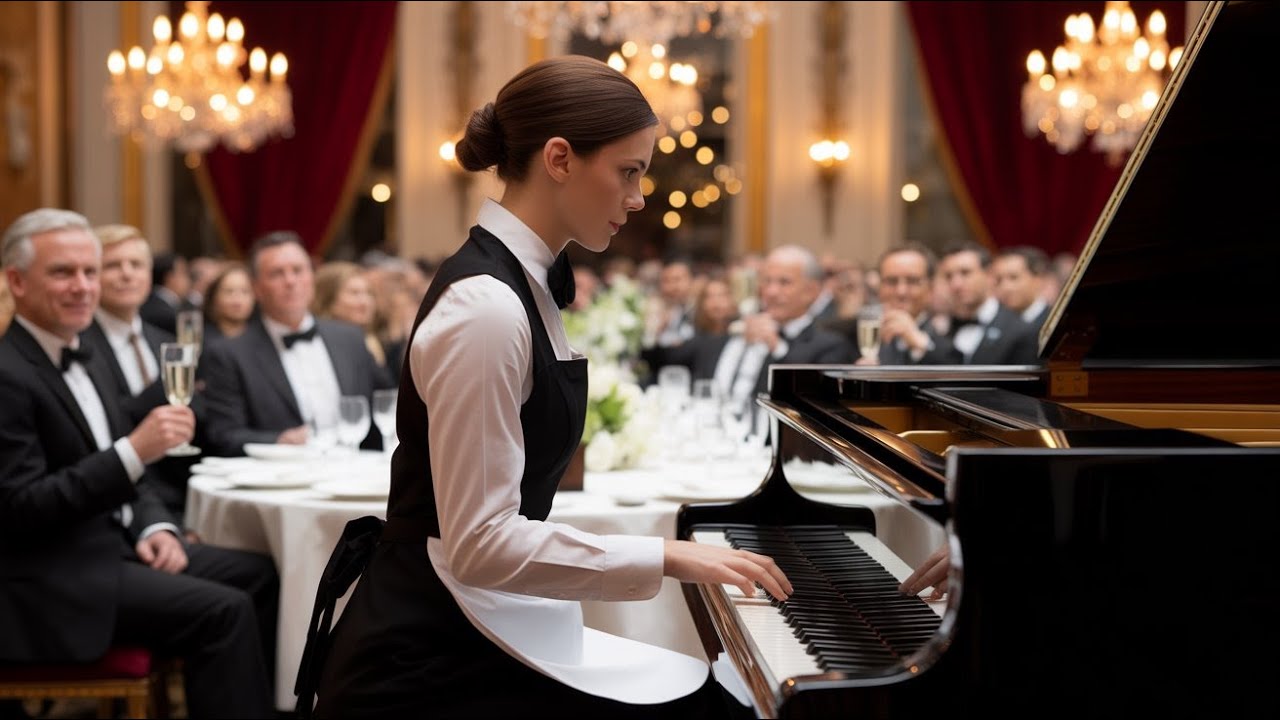 Waitress Steps Up to the Piano as a Joke — But When She Starts Playing the Billionaire Turns Pale...
