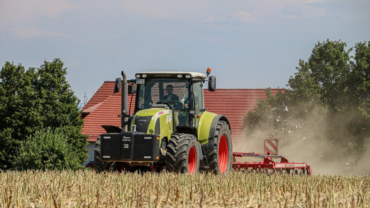 Claas Arion 640 mit Horsch Agrom Cruiser 5Xl am Grubbern | Agrar videos