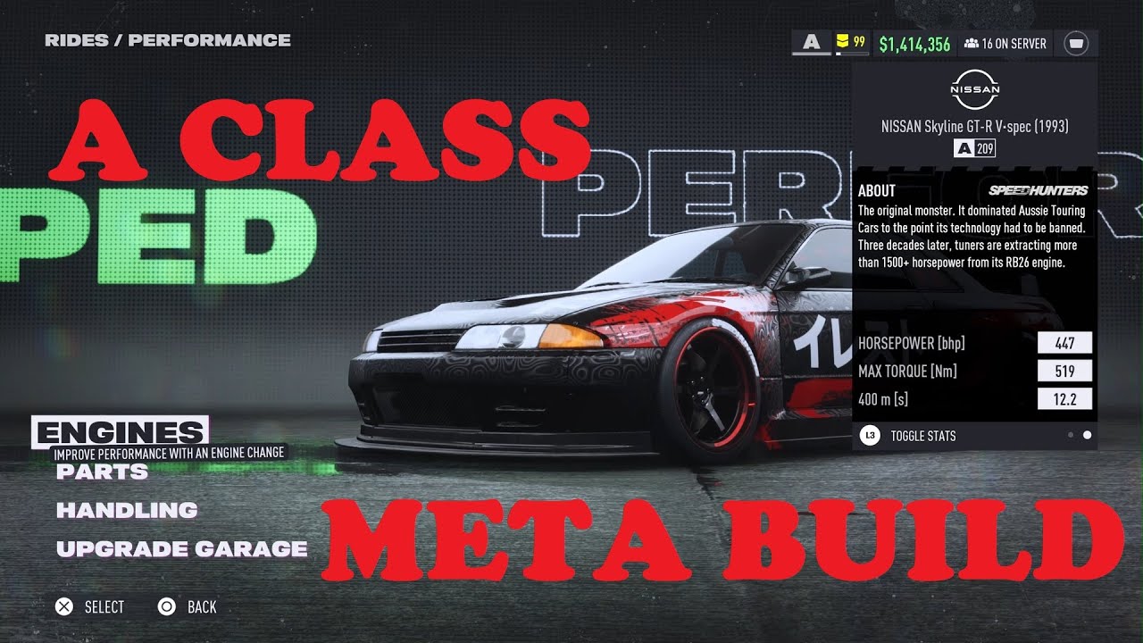 NFS Unbound A Class meta build vol 2 - 5 Nissan GTR R32