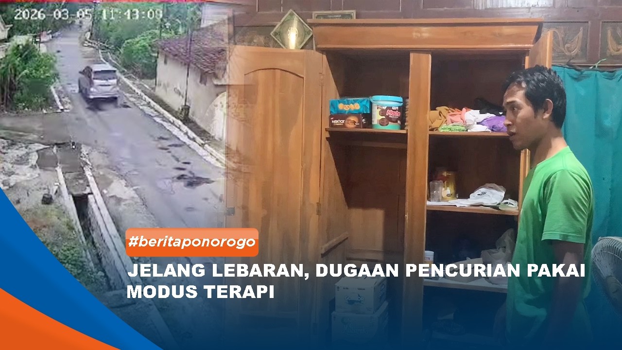 PONOROGO - Jelang Lebaran, Dugaan Pencurian Pakai Modus Terapi