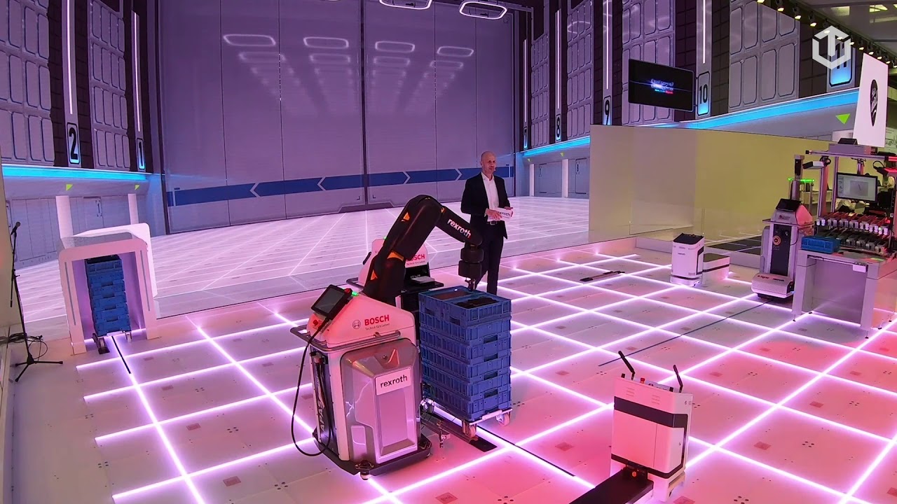 HMI 2019 | Bosch Rexroth Intelligent Floor powered by ThingOS