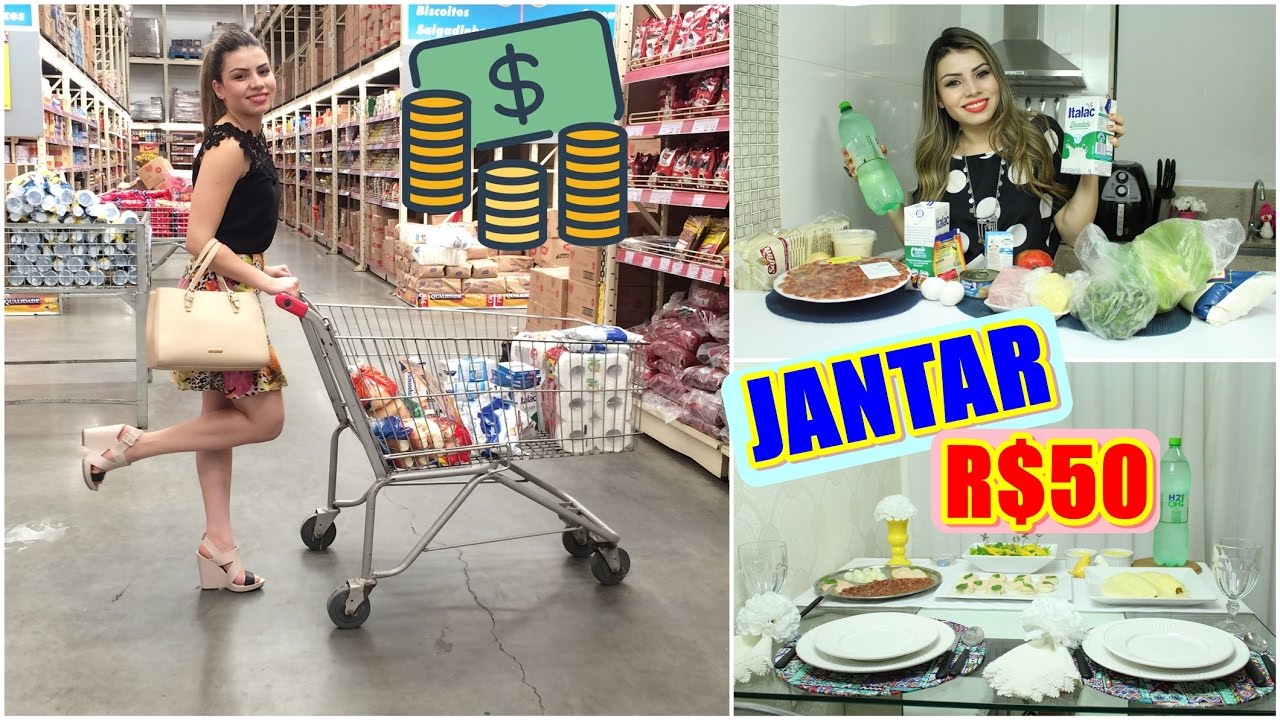 Jantar Completo com R$50 com entrada, prato principal e sobremesa - Desafio  | Paloma Soares