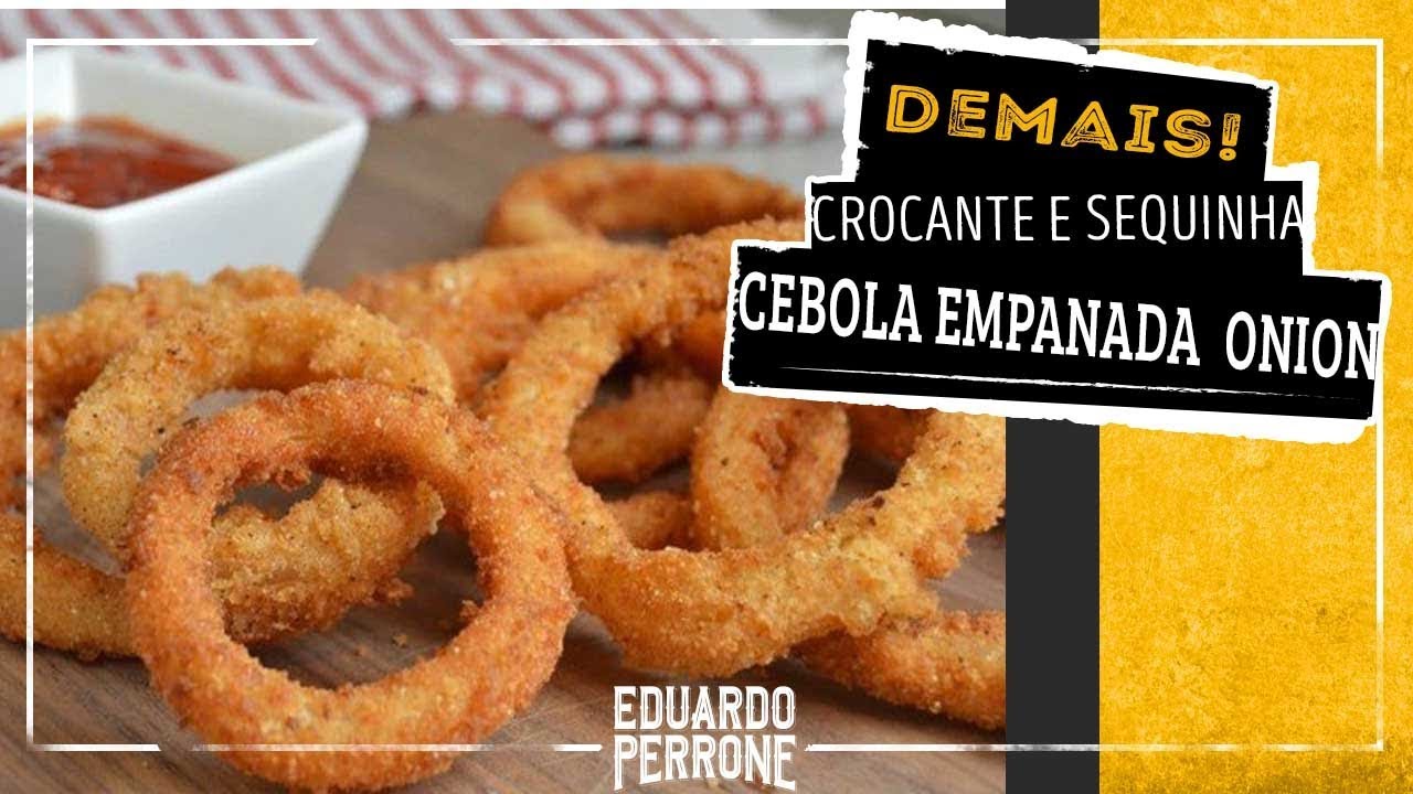 Receita De Cebola Empanada fácil  (ONION RINGS)
