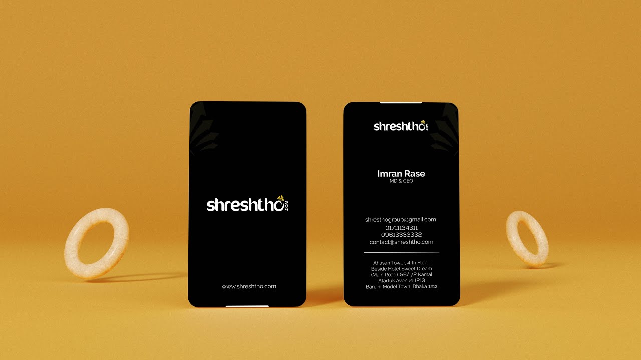 vertical business card design in illustrator A 2 Z