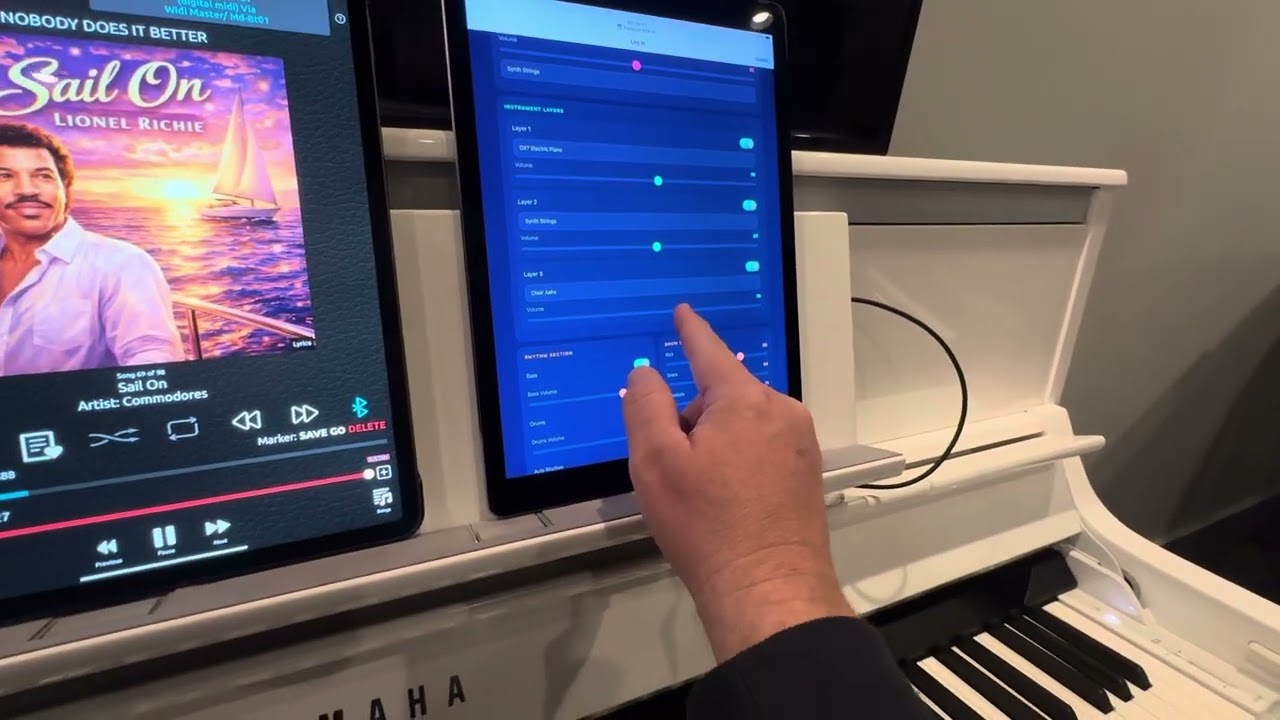 OMG! So COOL! 😎 PianoLink MIDI Receiver adding accompaniment to PianoStream solo piano files.  