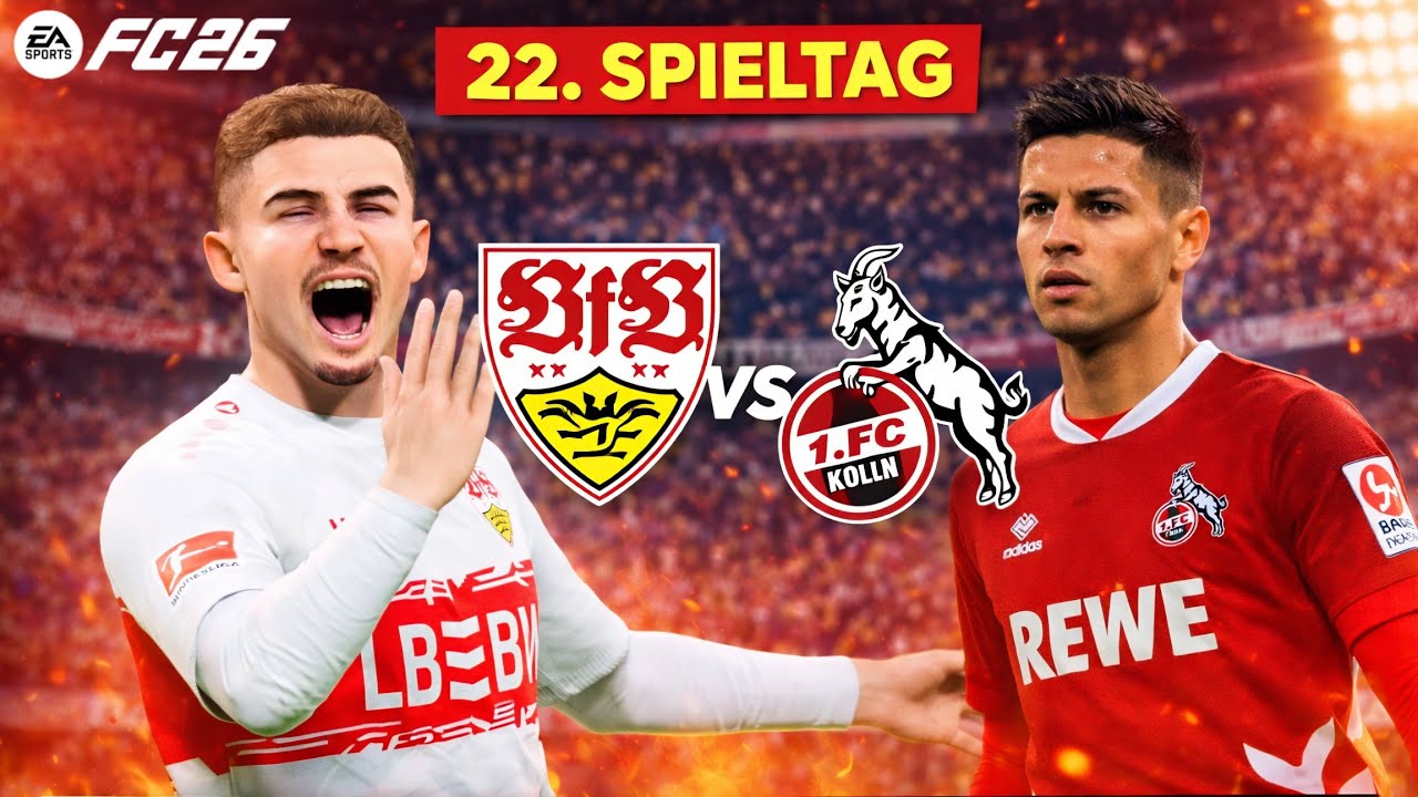 FC 26 | VfB Stuttgart vs 1. FC Köln – Heimsieg oder Überraschung? Bundesliga | 22. Spieltag