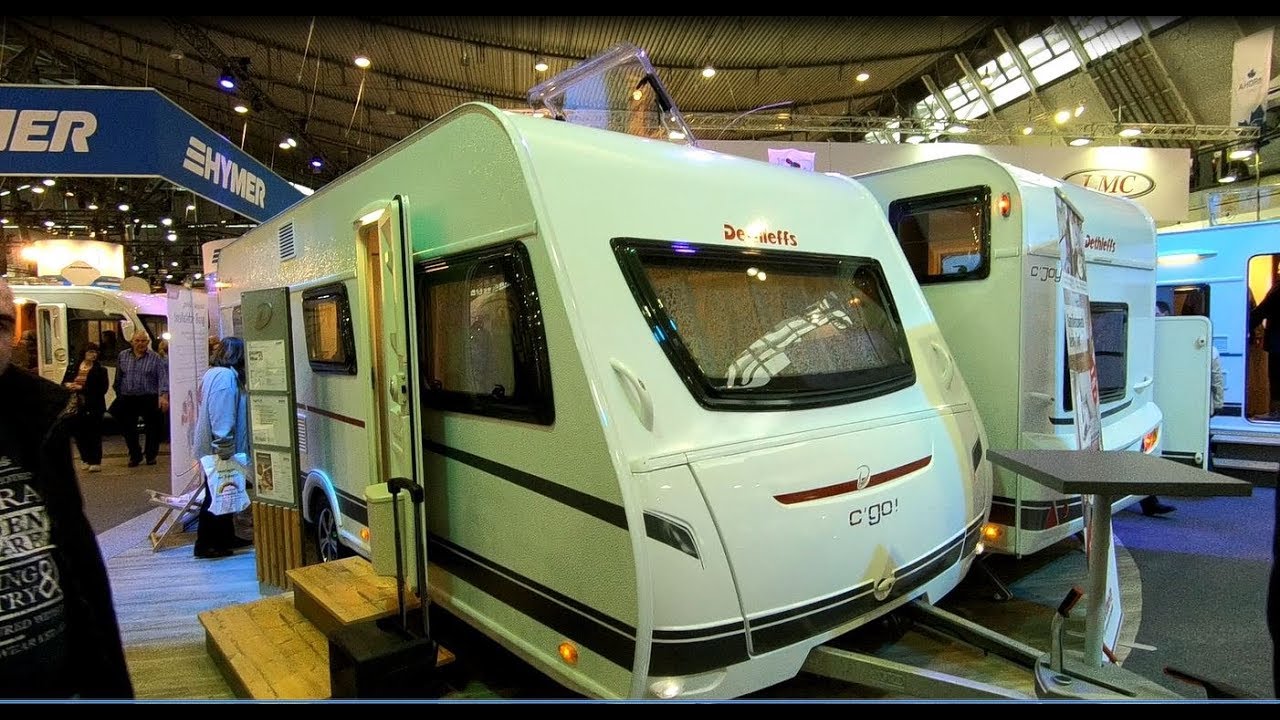 Dethleffs C´go RV Caravan 515 RE Camping travel trailer Cgo 515RE walkaround + interior V2071