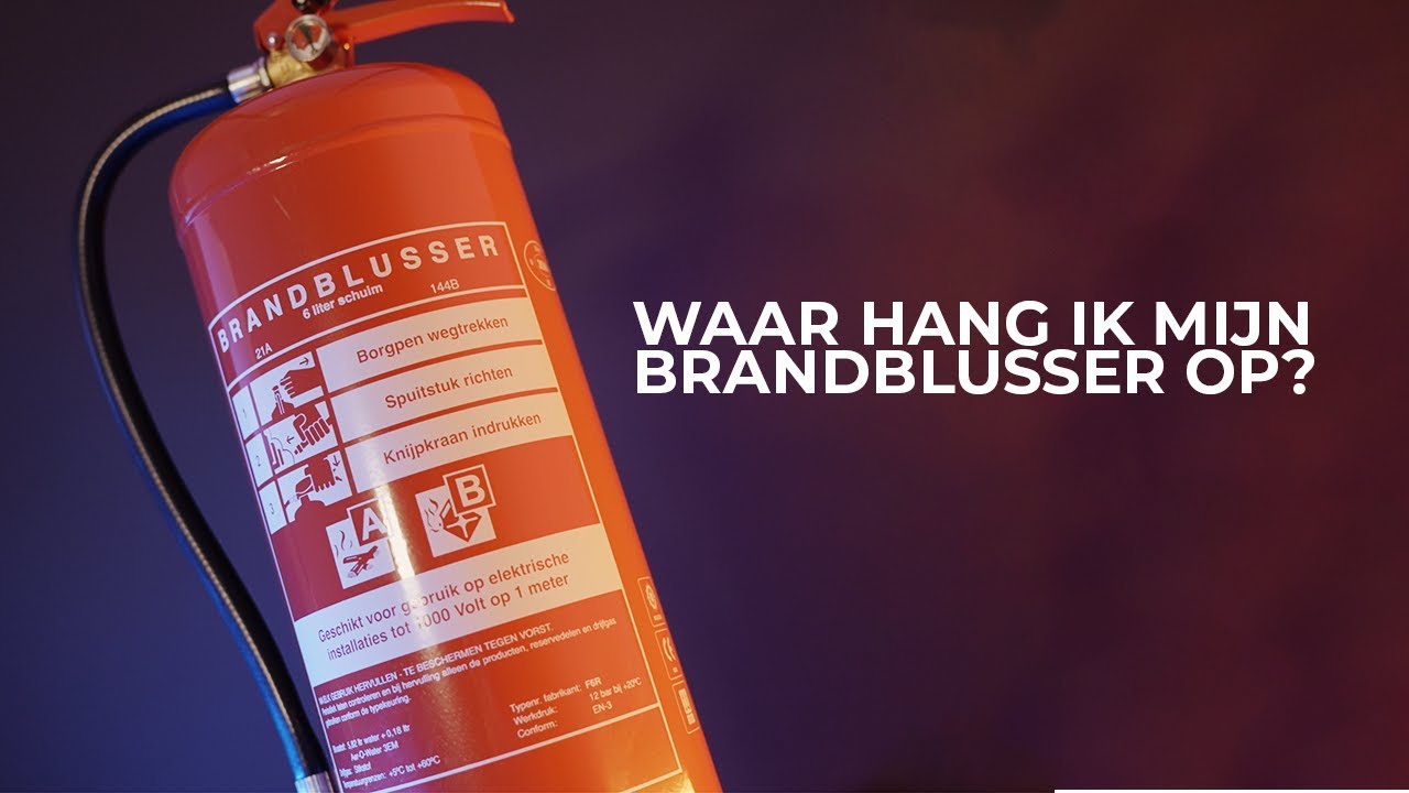 Instructievideo - Waar hang ik mijn brandblusser op?