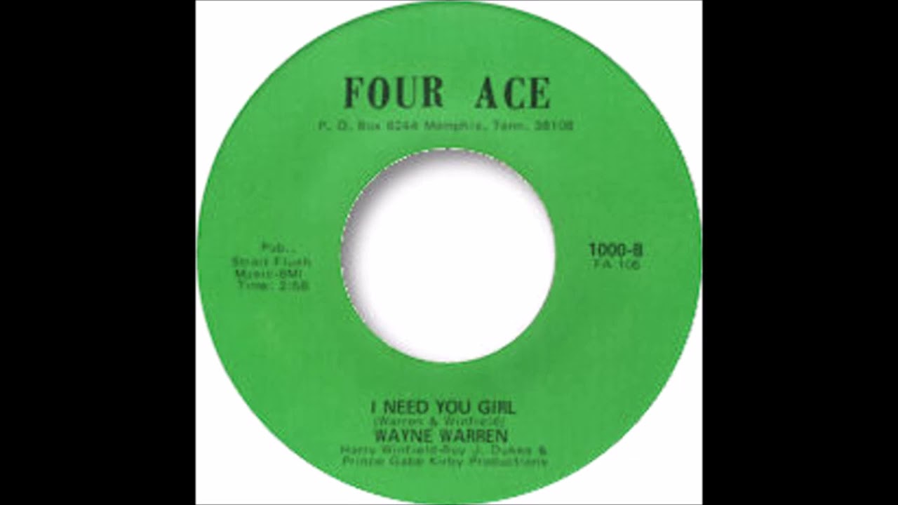 Wayne Warren   I Need You Girl