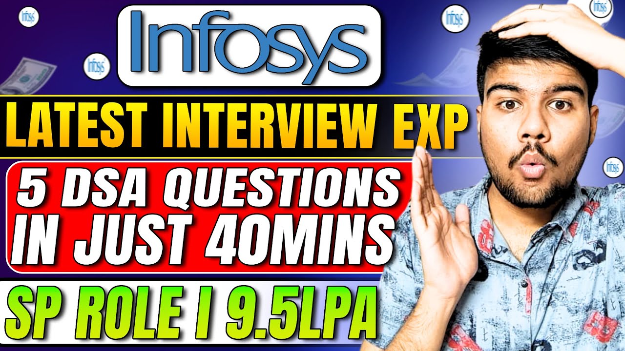 🚨Опыт собеседования на должность специалиста по программированию Infosys: 5 вопросов DSA всего за...