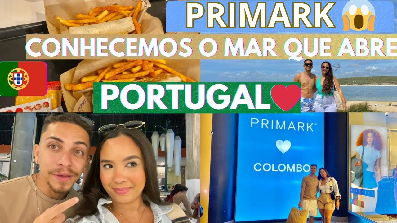 DIA DE PRAIA E COMPRAS NA PRIMARK EM PORTUGAL 🌊💶🇵🇹