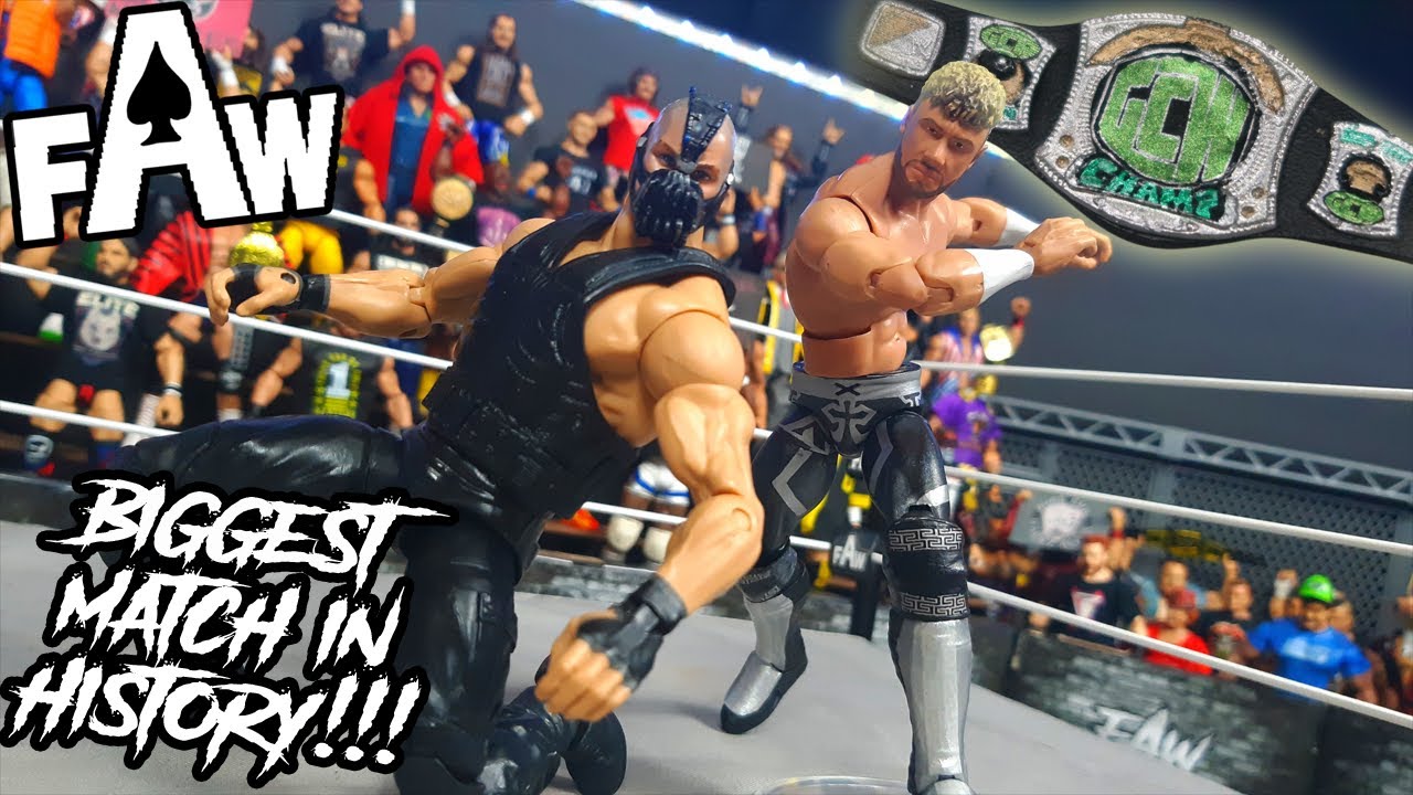 BANE vs Will Ospreay Action Figure Match! GCW Championship!!!