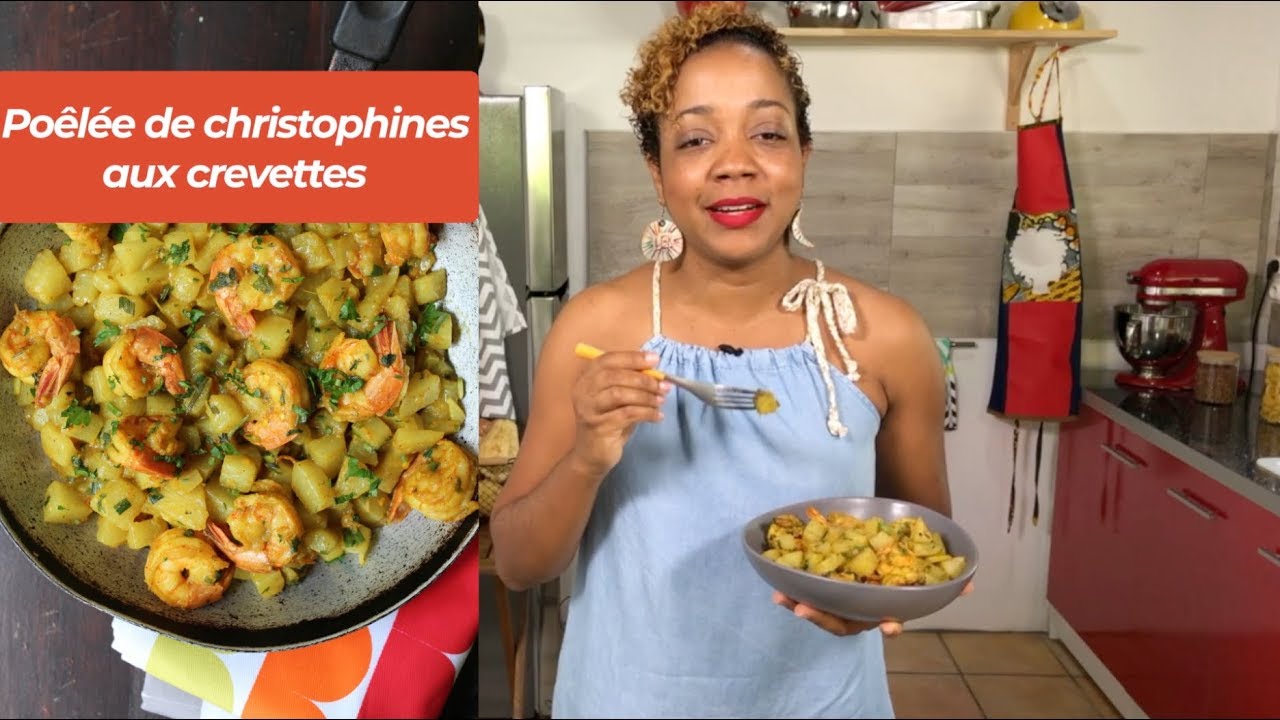 Poêlée de Christophines aux CREVETTES