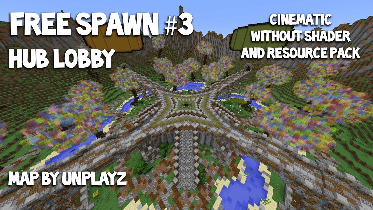 Minecraft Free Hub Lobby Spawn #3 [Without Shader & Resource Pack] | DOWNLOAD ✓ |