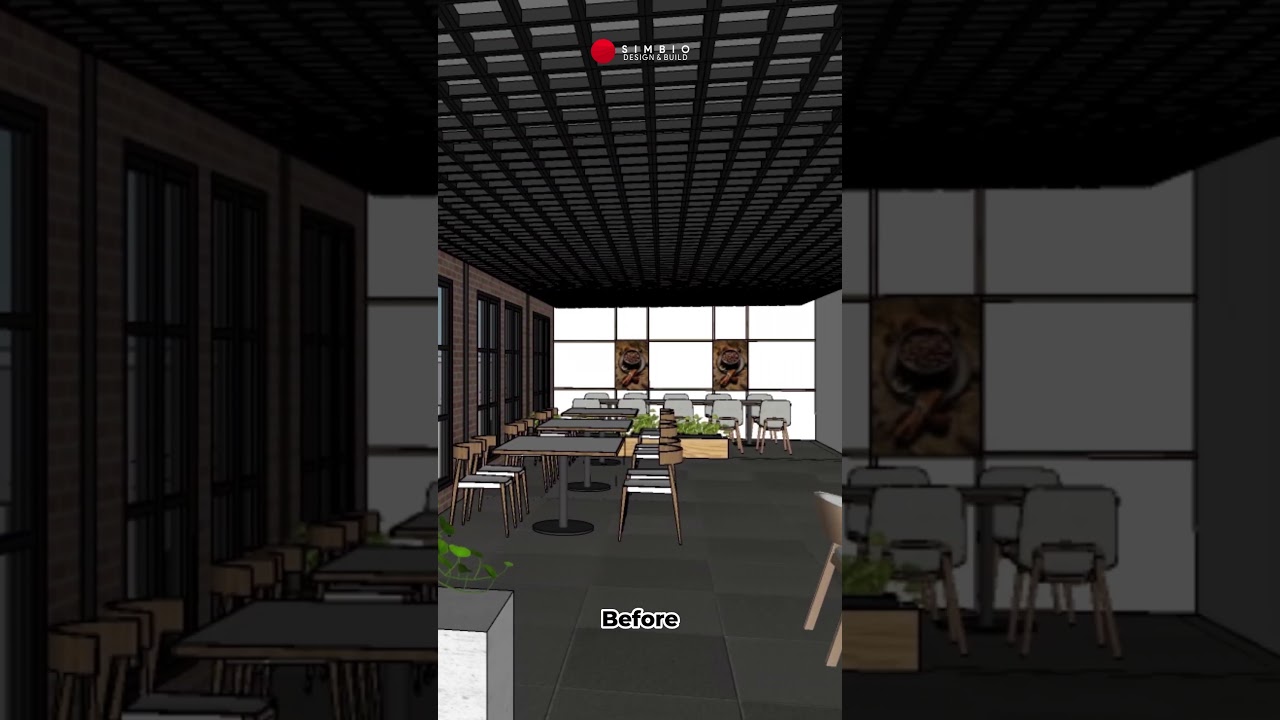 Before After Kedai Kopi 7 | Jasa Desain Cafe Palembang | Arsitek Terbaik Palembang