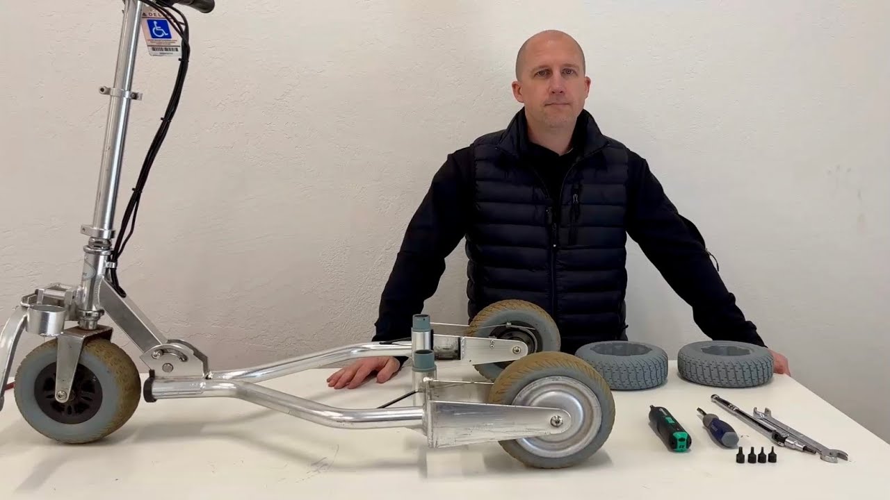 How to change the rear tires on your TravelScoot Escape mobility scooter