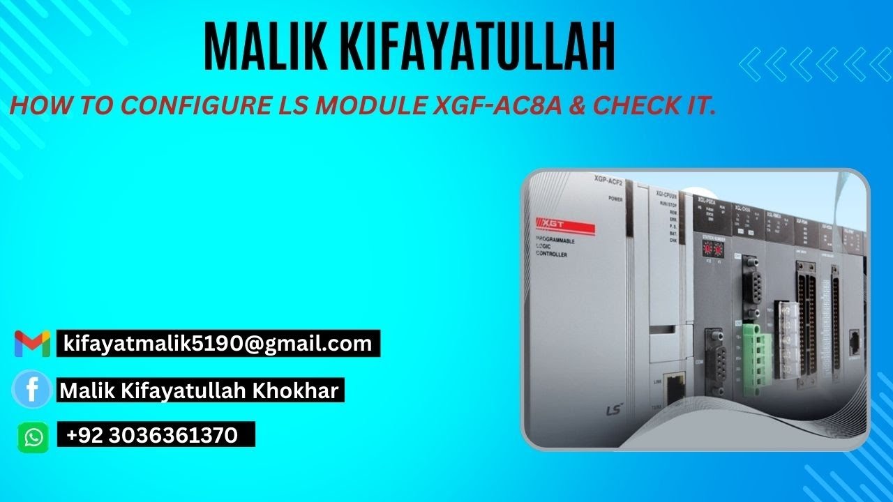 HOW TO CONFIGURE LS MODULE XGF-AC8A & CHECK IT.
