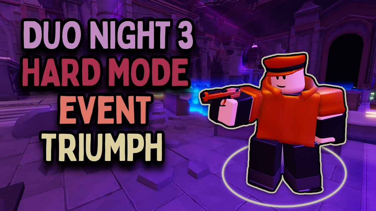 Duo Night 3 HARD MODE Triumph | Roblox Tower Defense Simulator