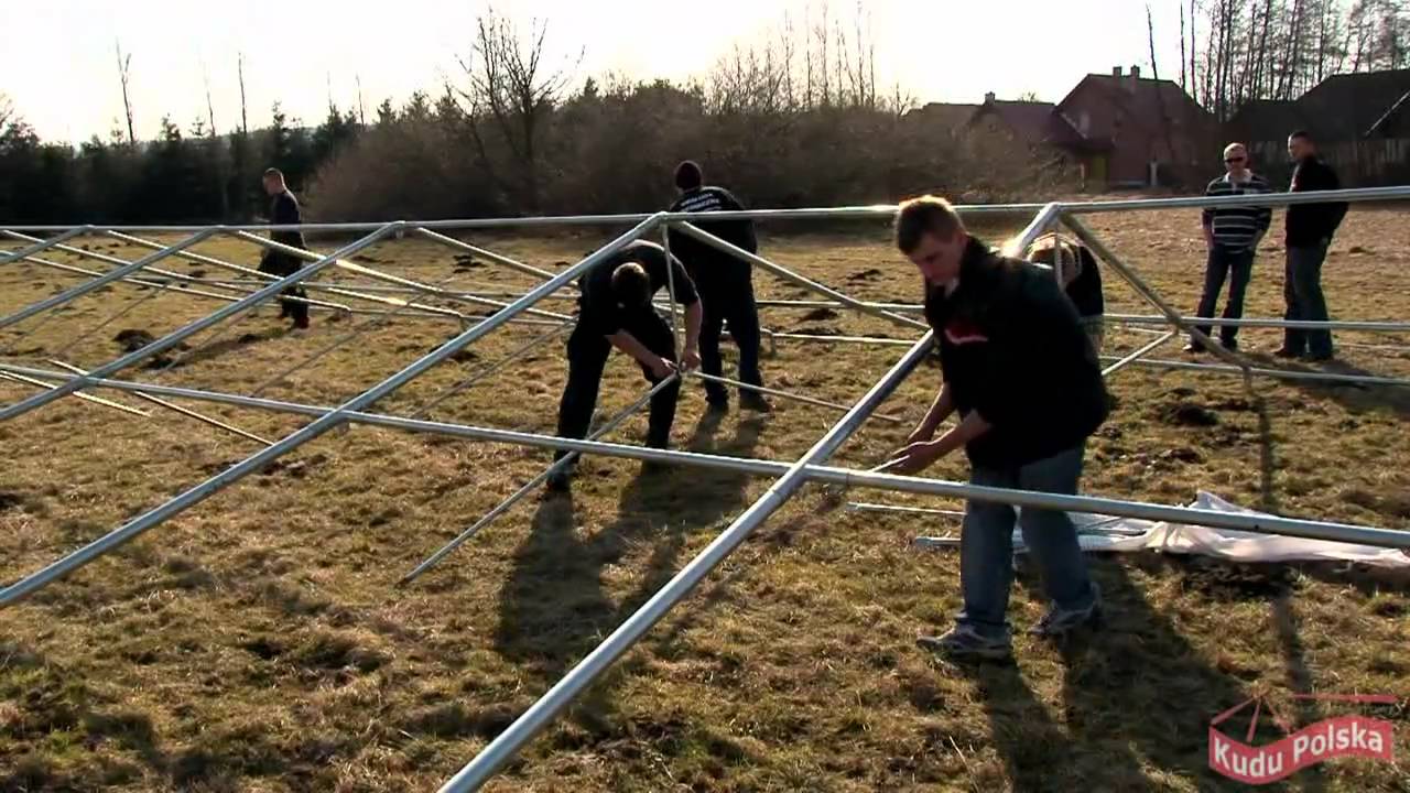 namiot cateringowy 6x12 kudu polska / montaż