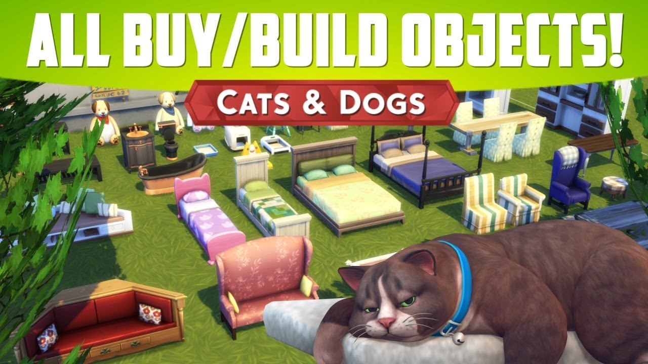 SIMS 4 CATS & DOGS - All New Objects!!