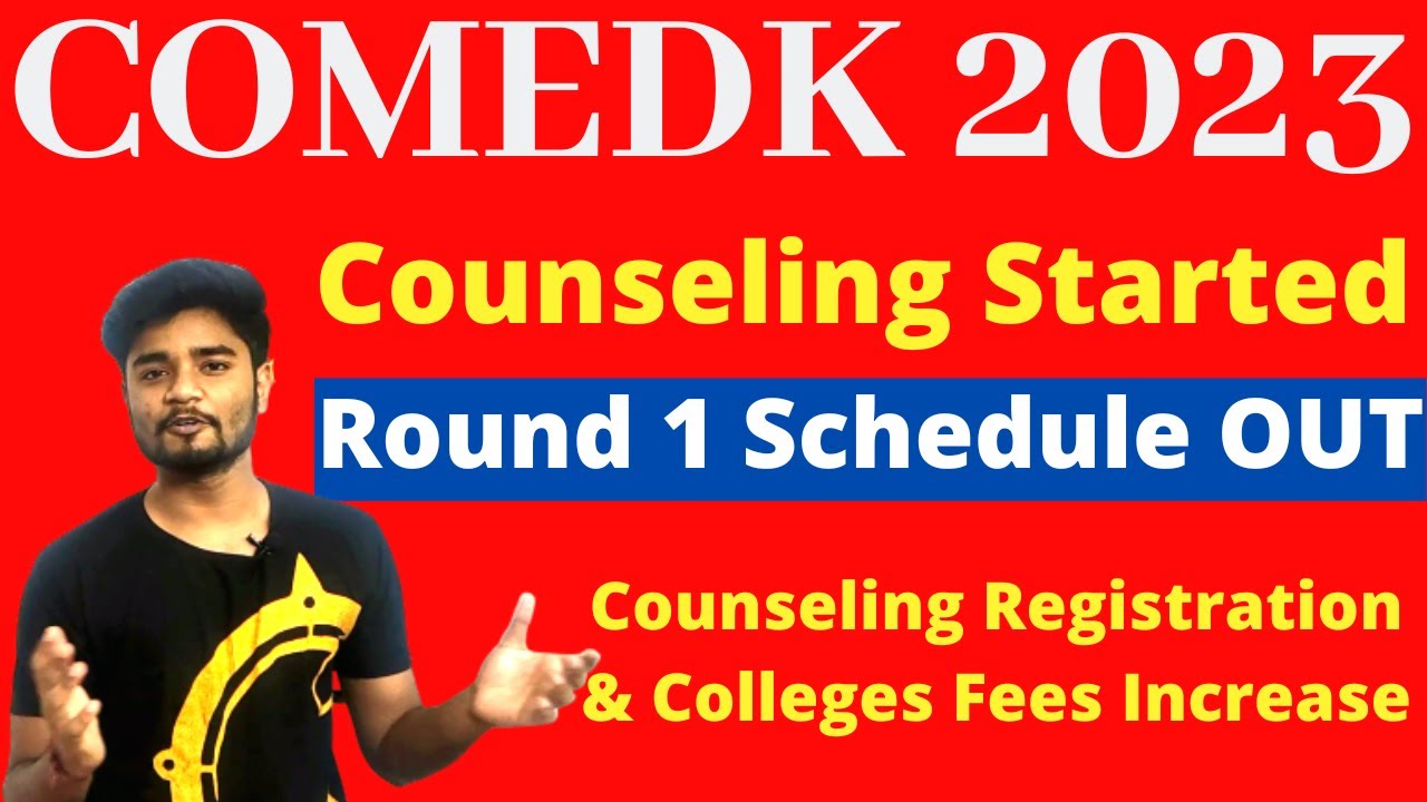 COMEDK 2023 Counselling Process Started - Round 1 Schedule & Document Verification Started #COMEDK