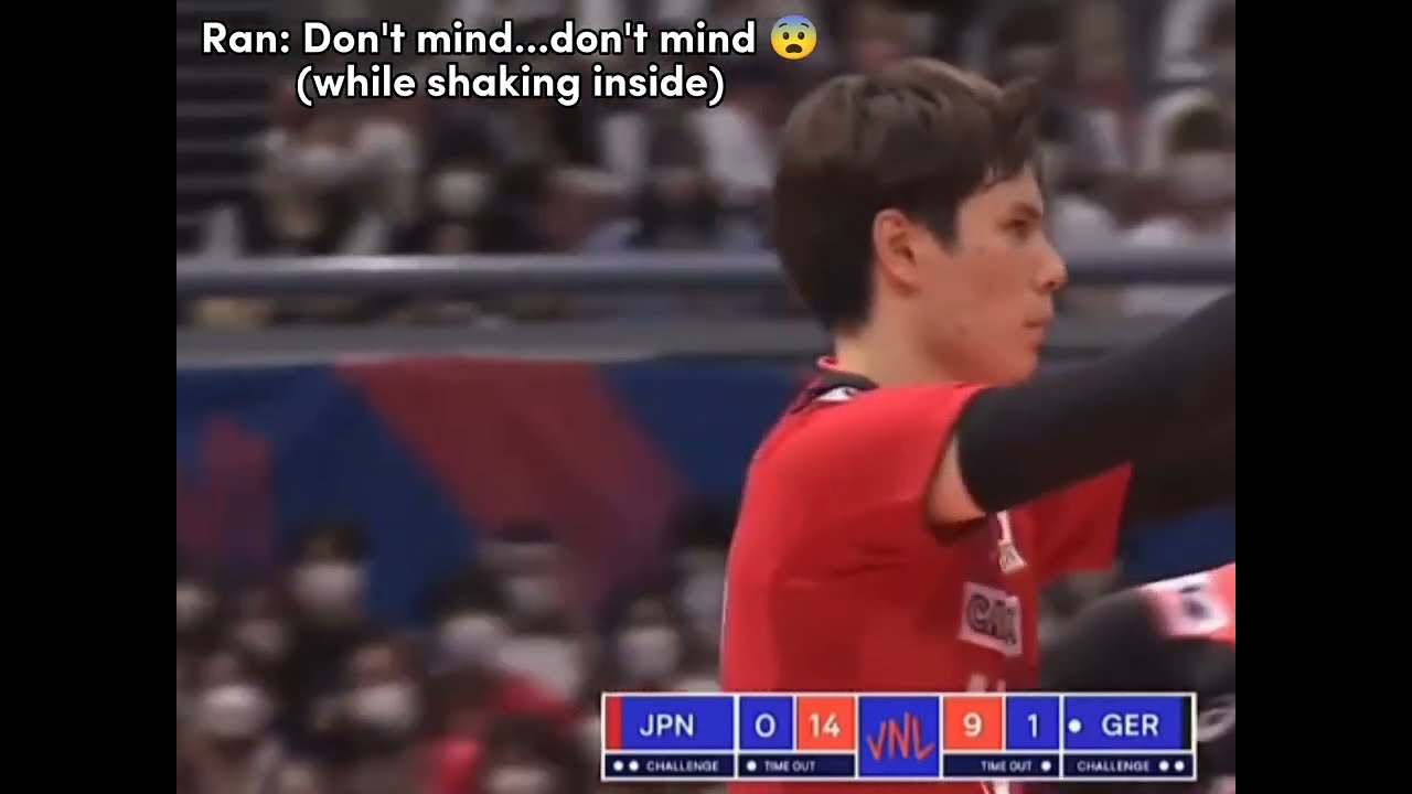 Ran's serve hits Kentaro's head |🇯🇵vs🇩🇪|