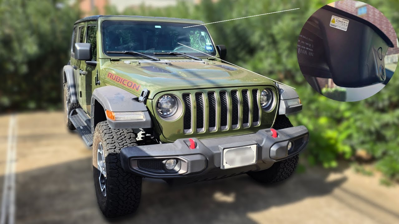 Установка видеорегистратора в стиле OEM на Jeep Wrangler Rubicon 2023 года выпуска.