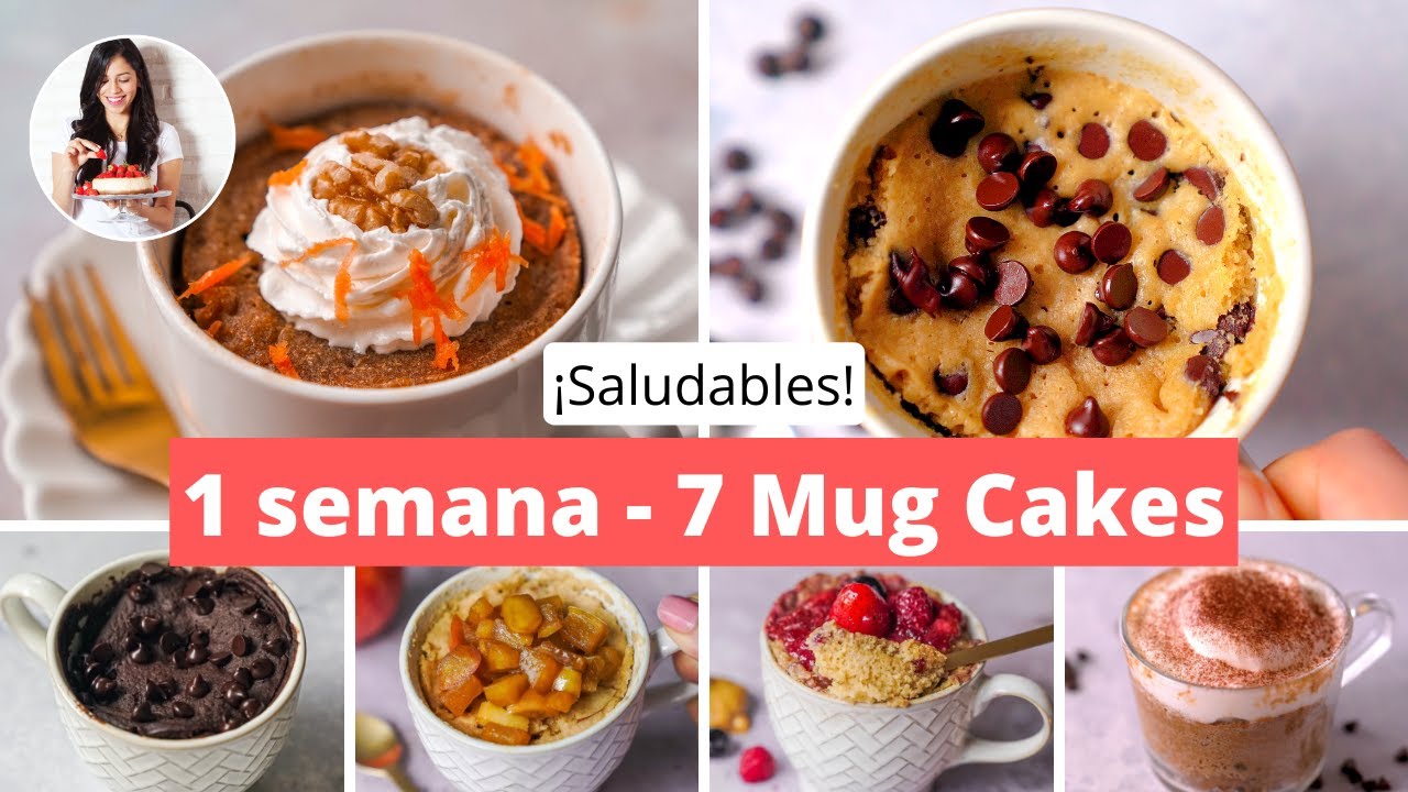 7 Mug Cakes Saludables en 2 minutos | Auxy